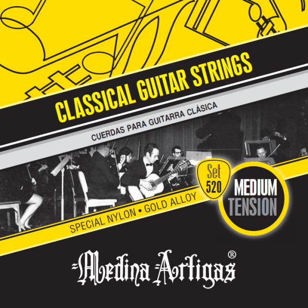 520 ENCORDADO MEDINA ARTIGAS DORADO GUITARRA CLÁSICA