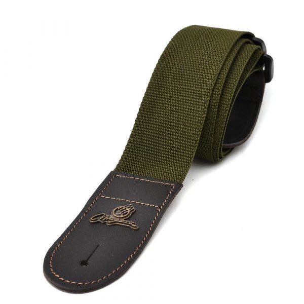 SMP11 CORREA PARA GUITARRA DE POLIPROPILENO VERDE MILITAR